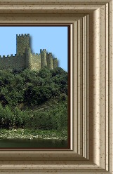 chateau d'Almourol au Portugal (chteau sur une le du Tage)